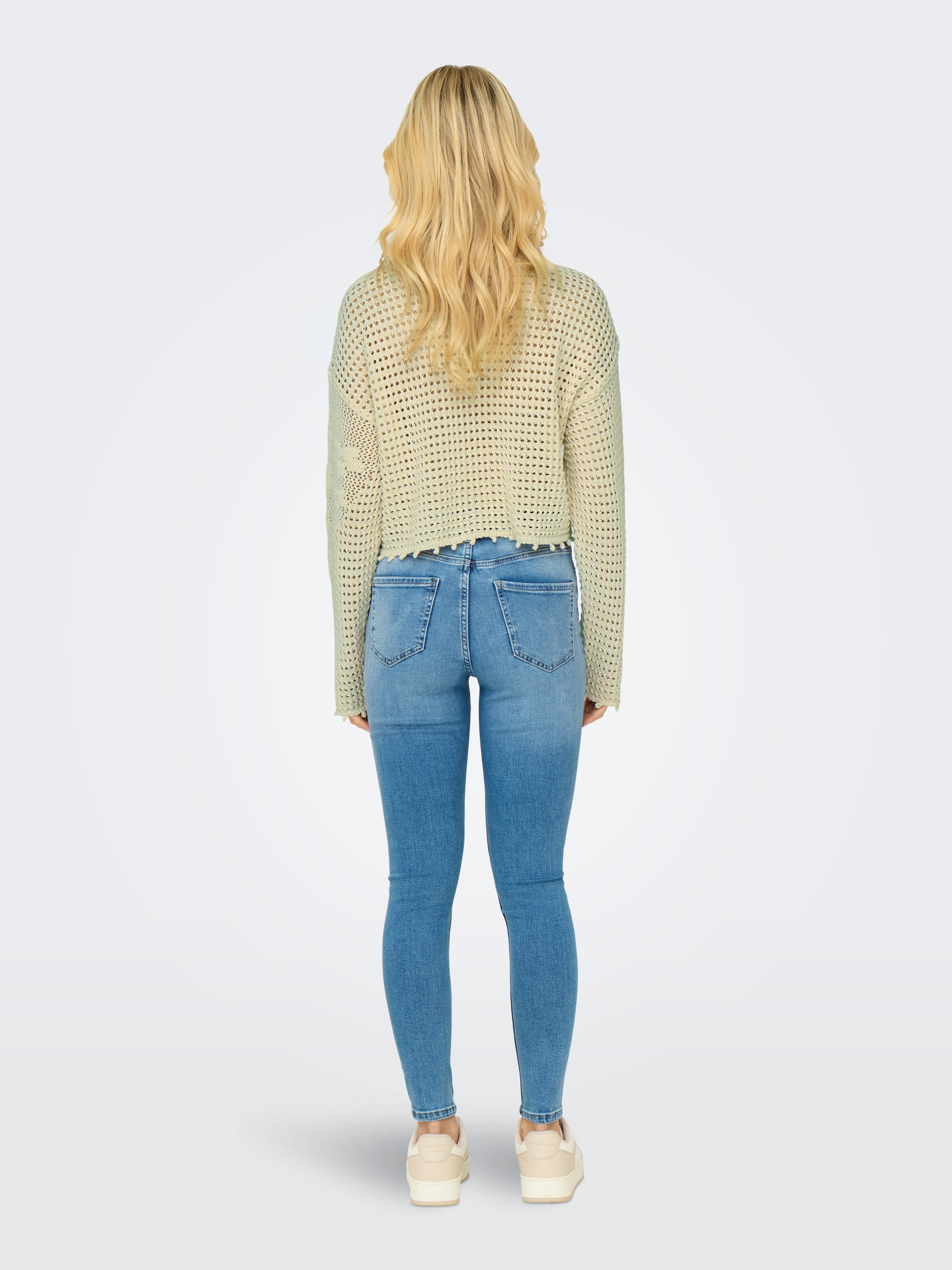 ONLANJOLIE Strickpullover Ecru