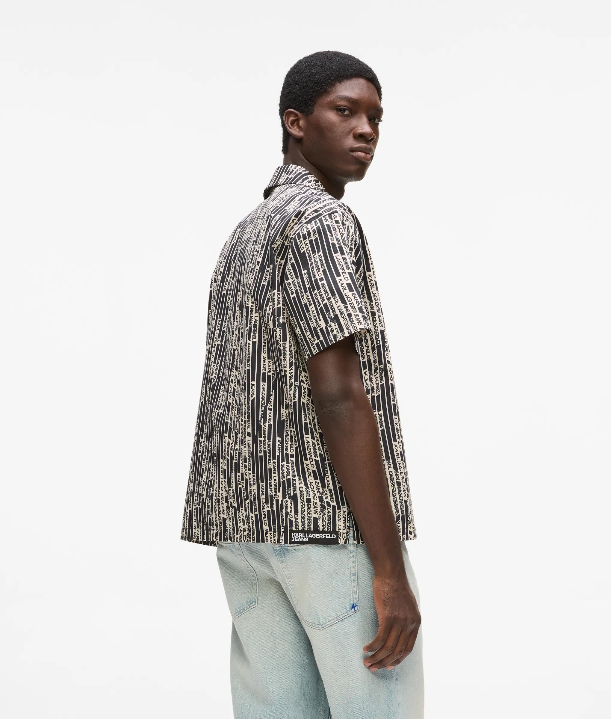 Shirt met logoprint en korte mouwen