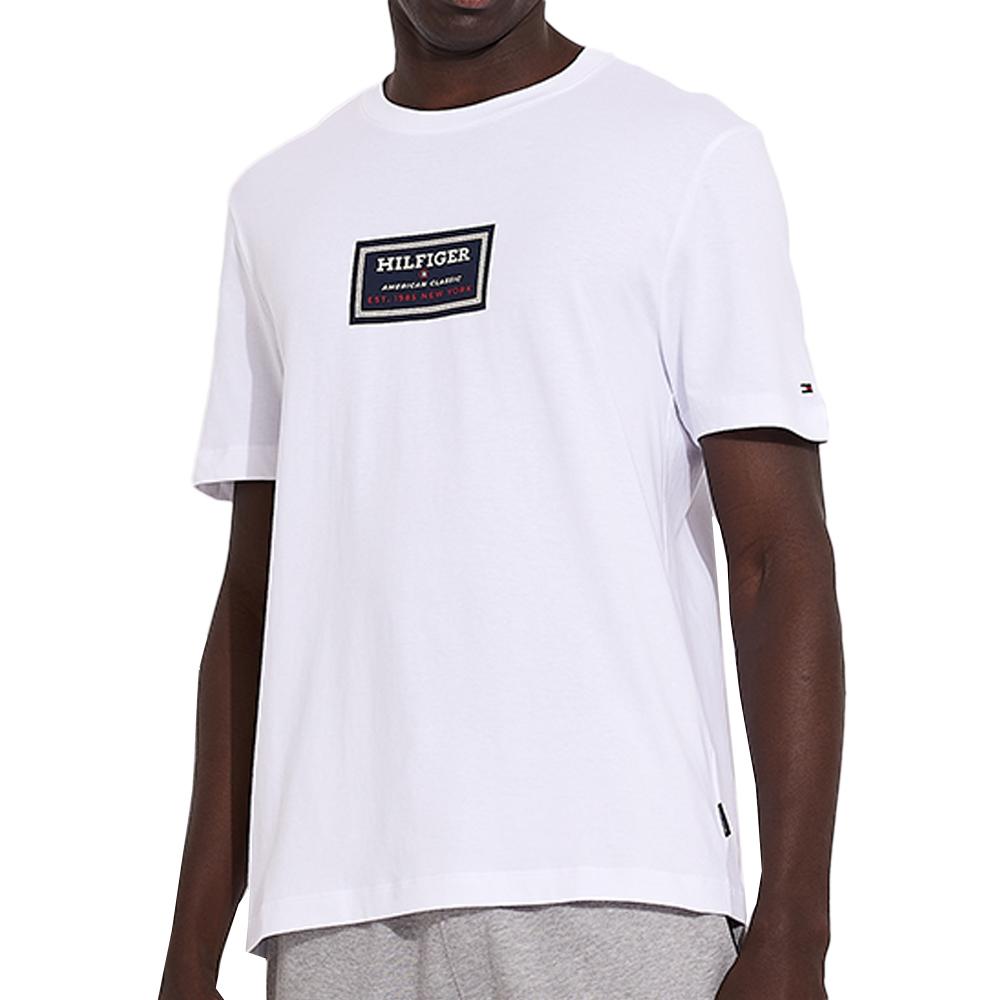 Tommy Hilfiger T-shirt Blanc Homme Tommy Hilfiger Label Hd