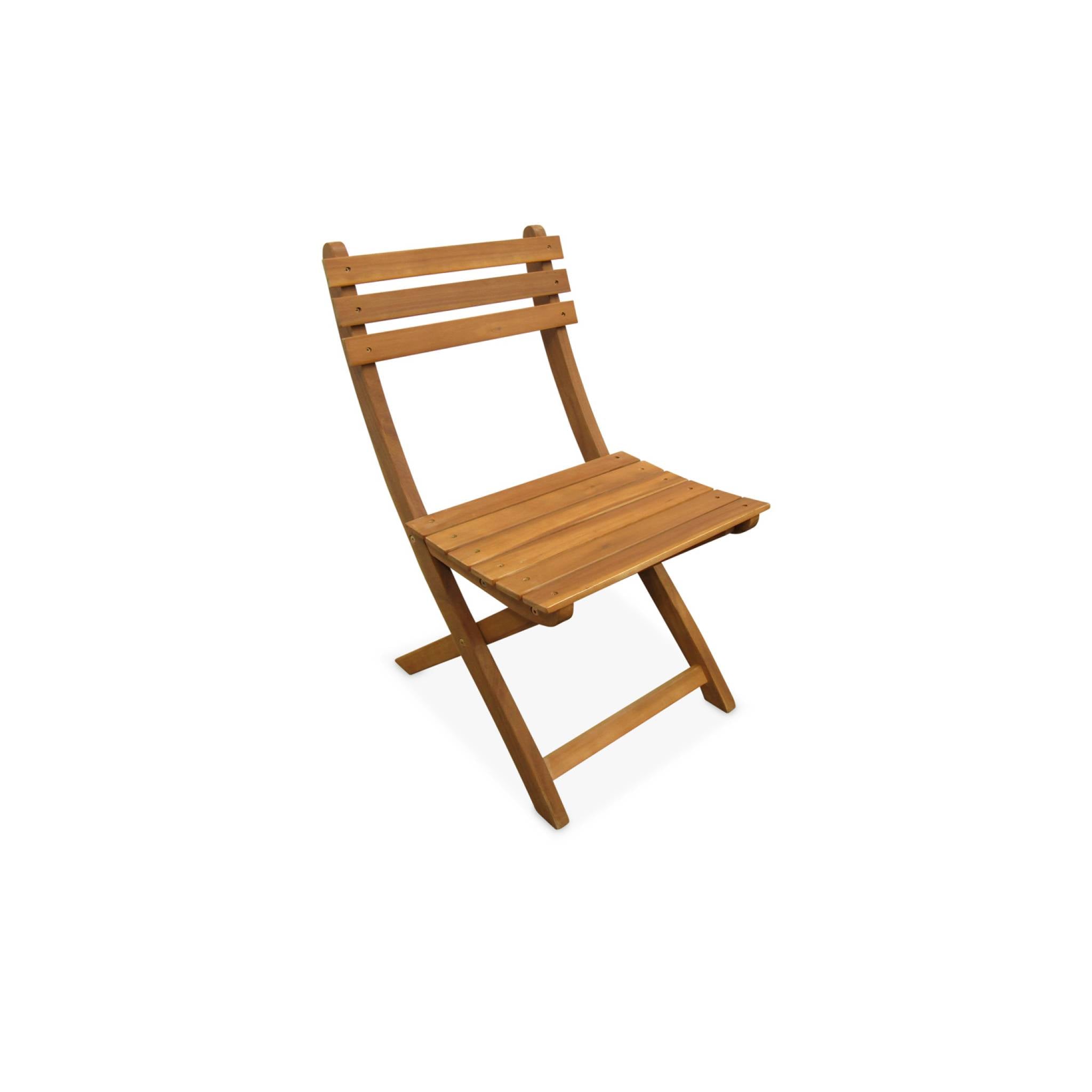 sweeek - Houten klaptafel, ovaal, 6 stoelen