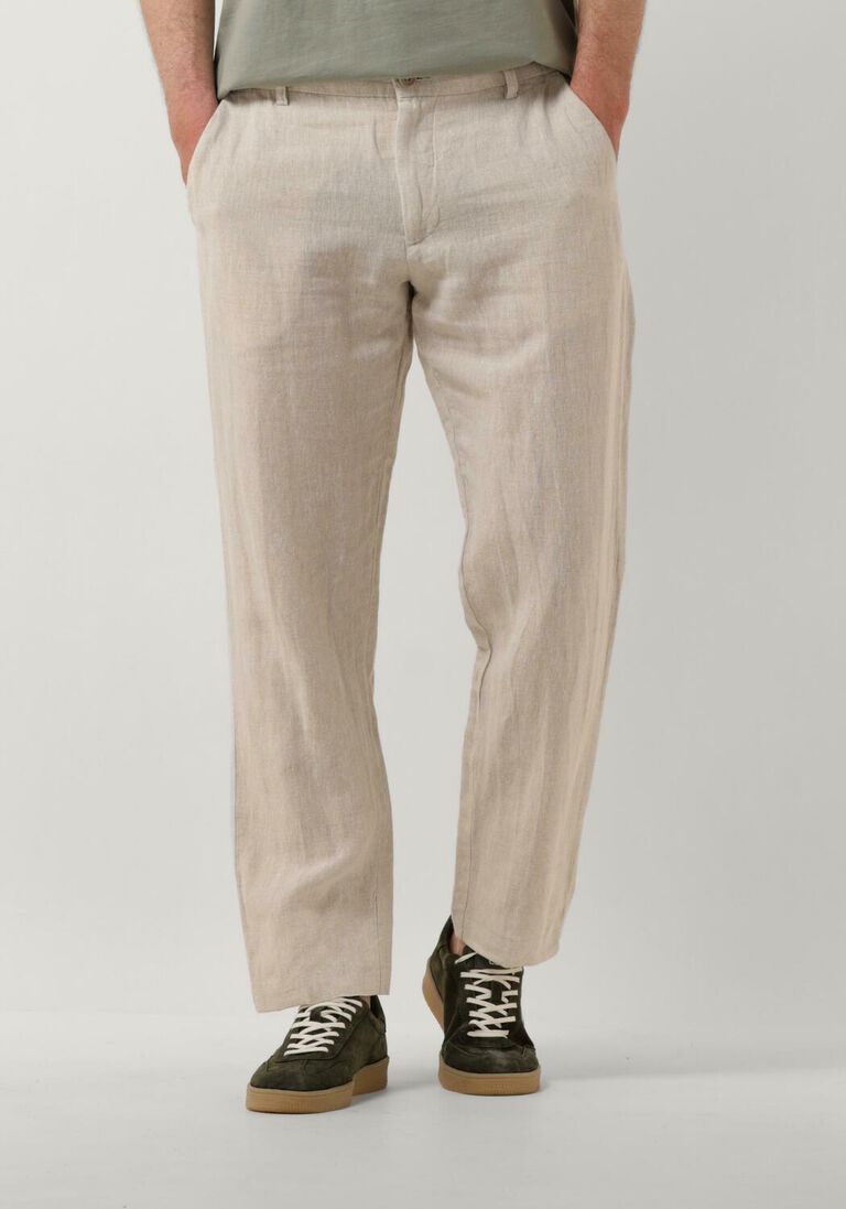SELECTED HOMME beige selected homme pantalon slh196-straight mads linen pant