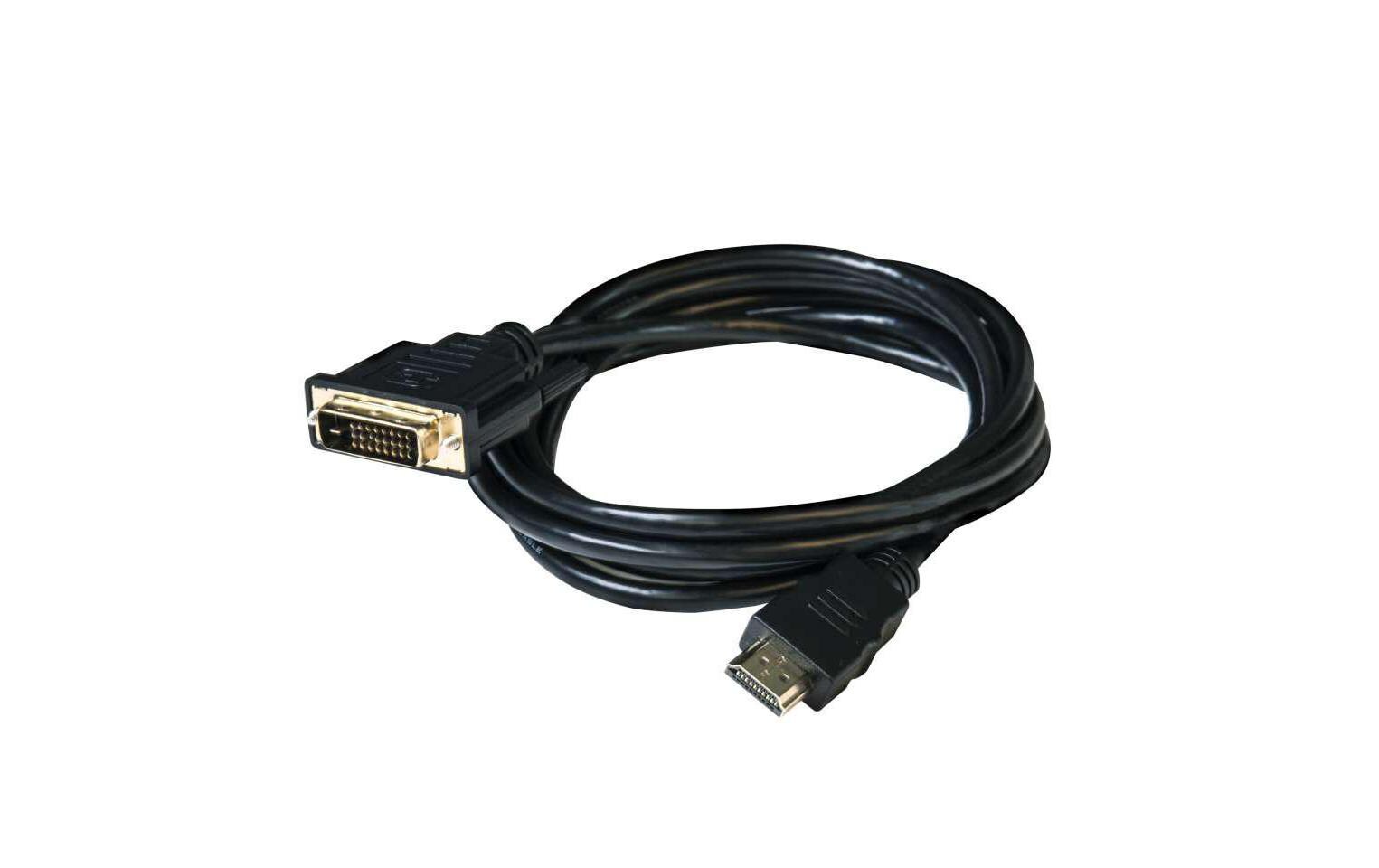 Kabel DVI-D – HDMI 1.4, 2 m, BidirektionalBidirektionales DVI auf HDMI Kabel