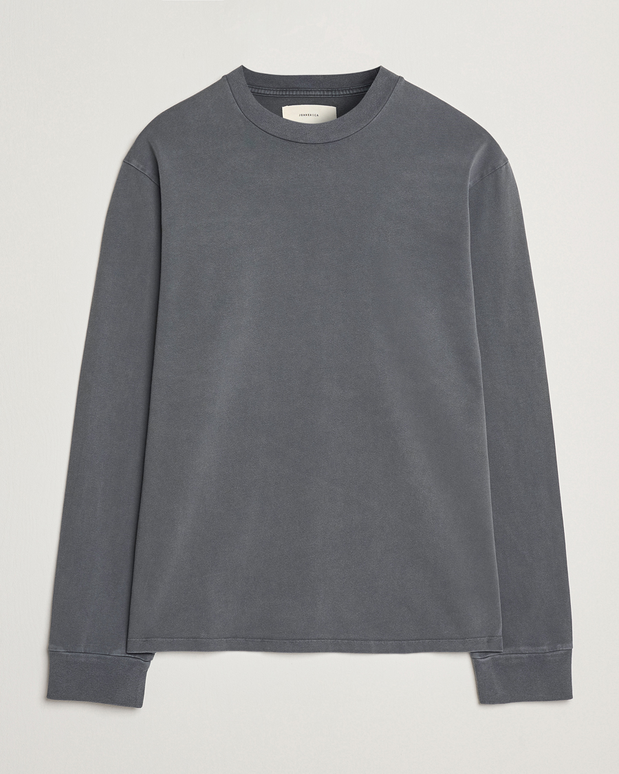 Jeanerica Clement Crew Neck Sweatshirt Washed Black