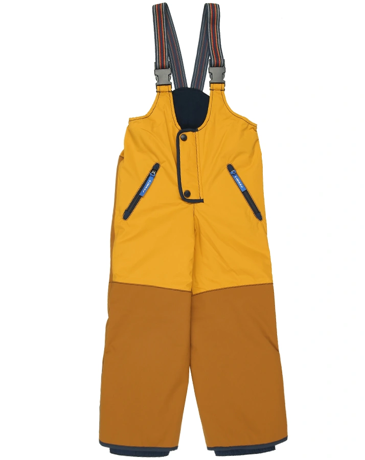 Schneehose KAJO HUSKY mit Trägern in golden yellow/navy