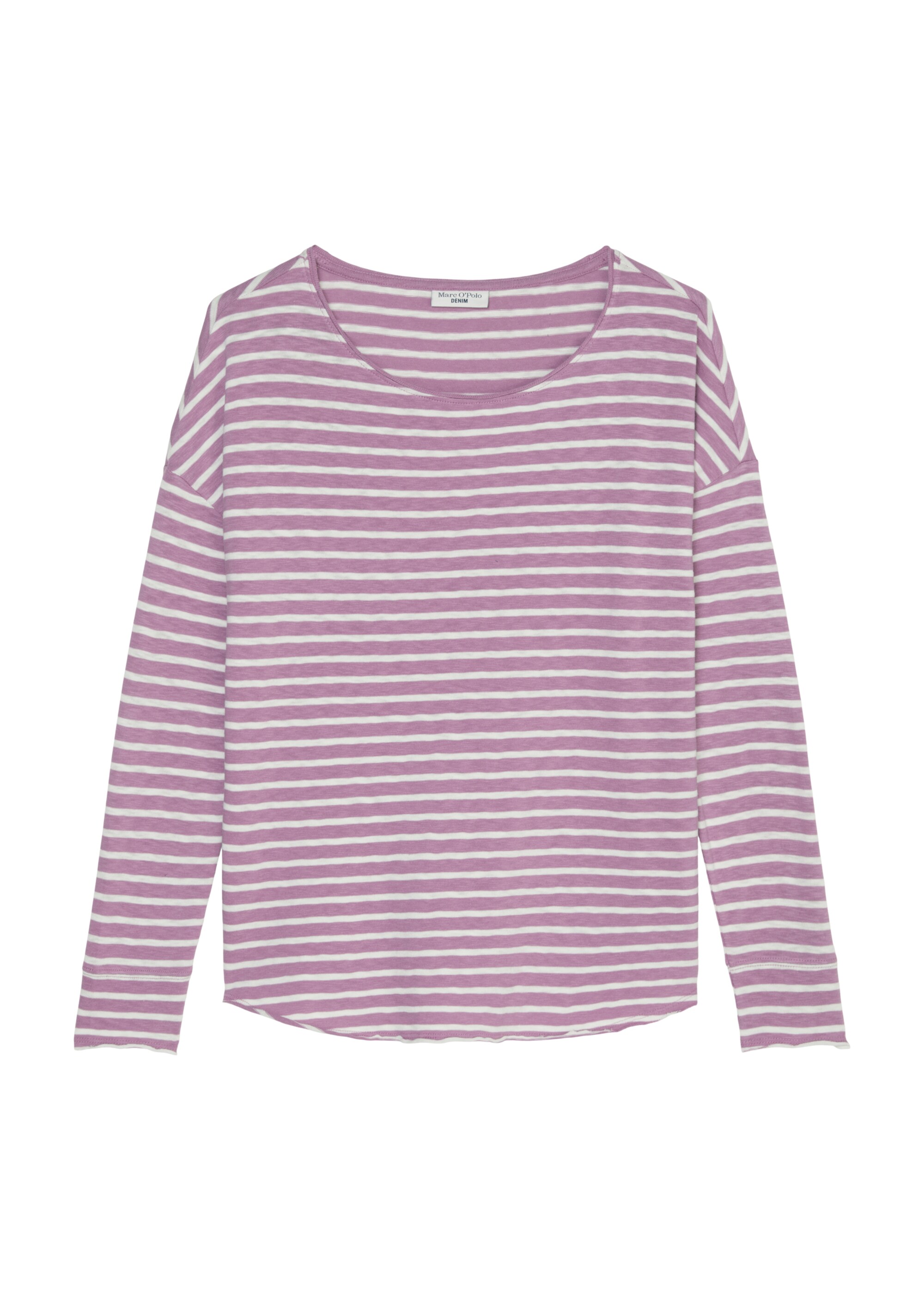 Gestreiftes Longsleeve oversize aus Heavy-Cosy-Slub-Jersey
