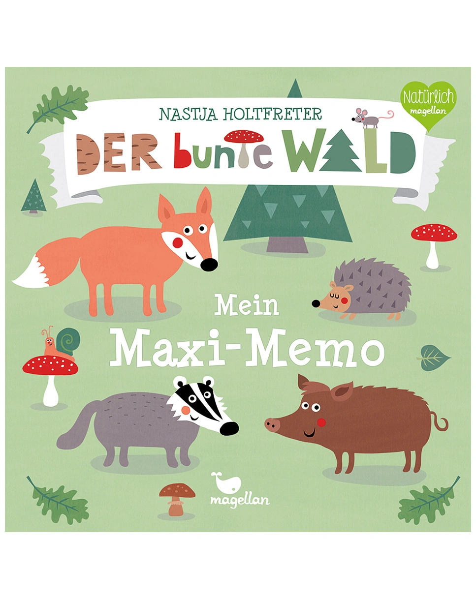 Memospiel MEIN MAXI-MEMO - DER BUNTE WALD  16-teilig
