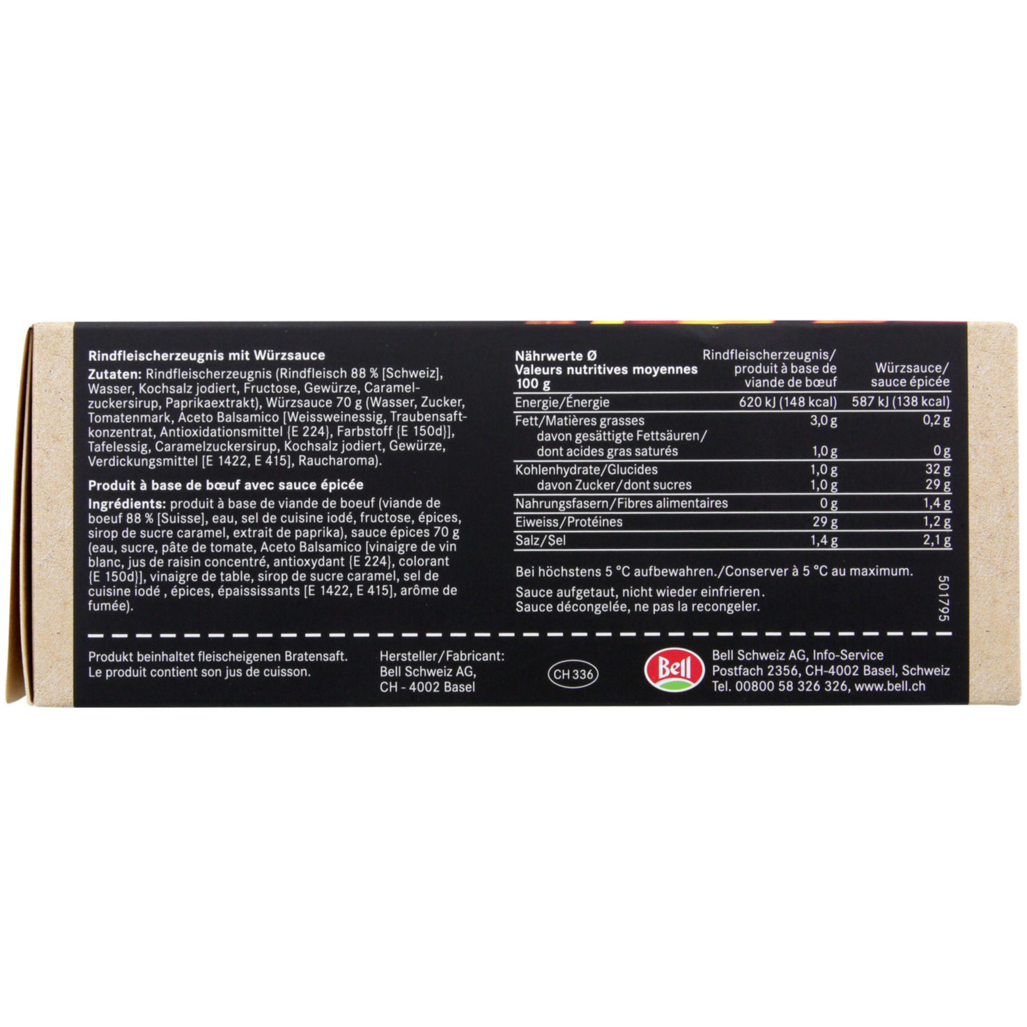 Bell BBQ Pulled Beef ca. 620g