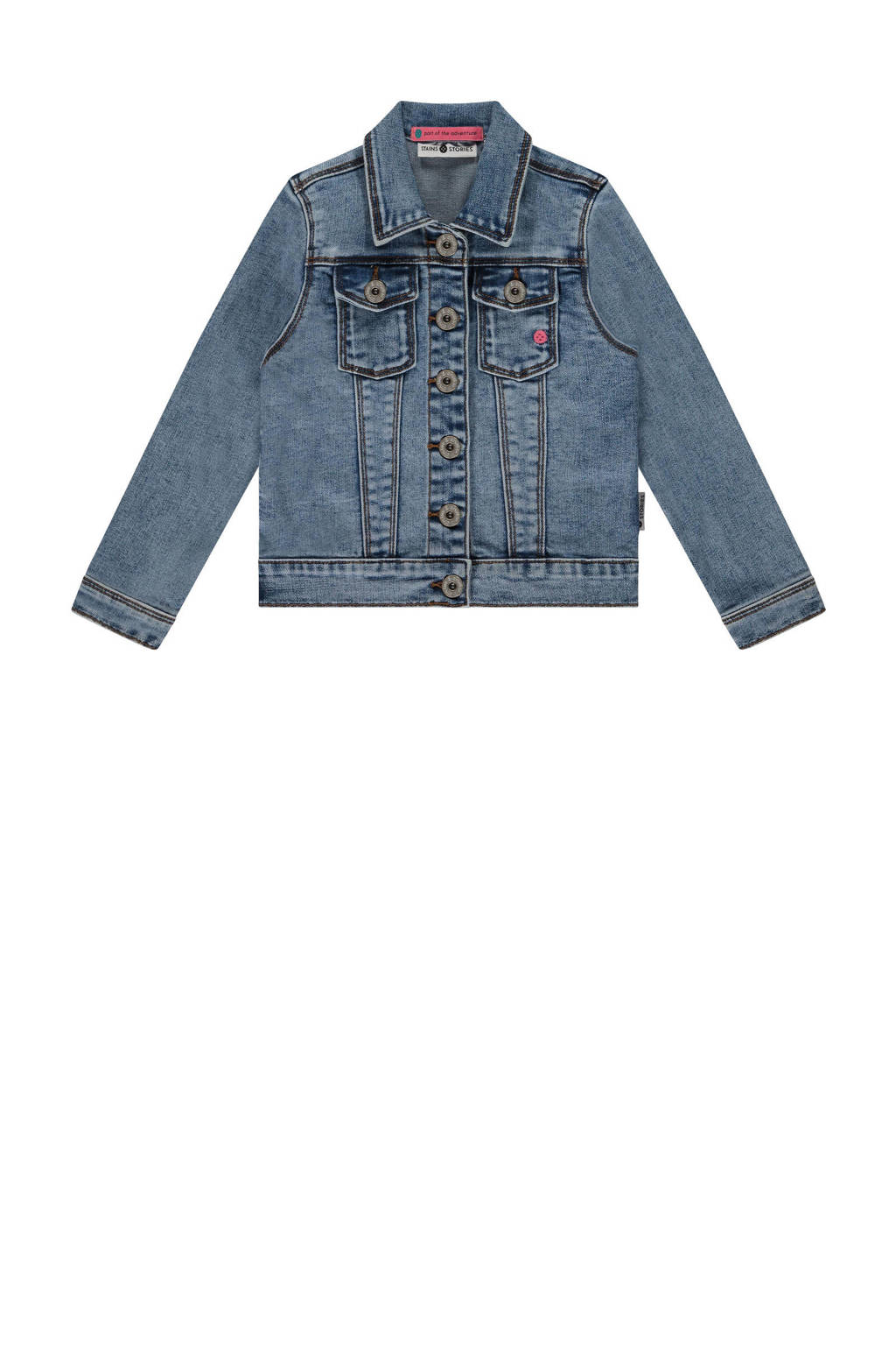 Stains&Stories spijkerjas denimblauw