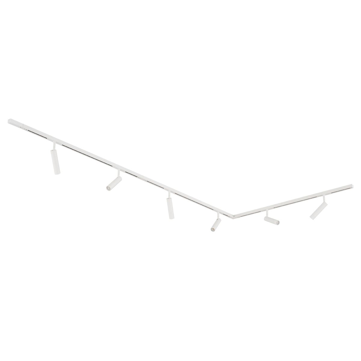 Modern railsysteem met 6 spots wit 1-fase - Slimline Uzzy