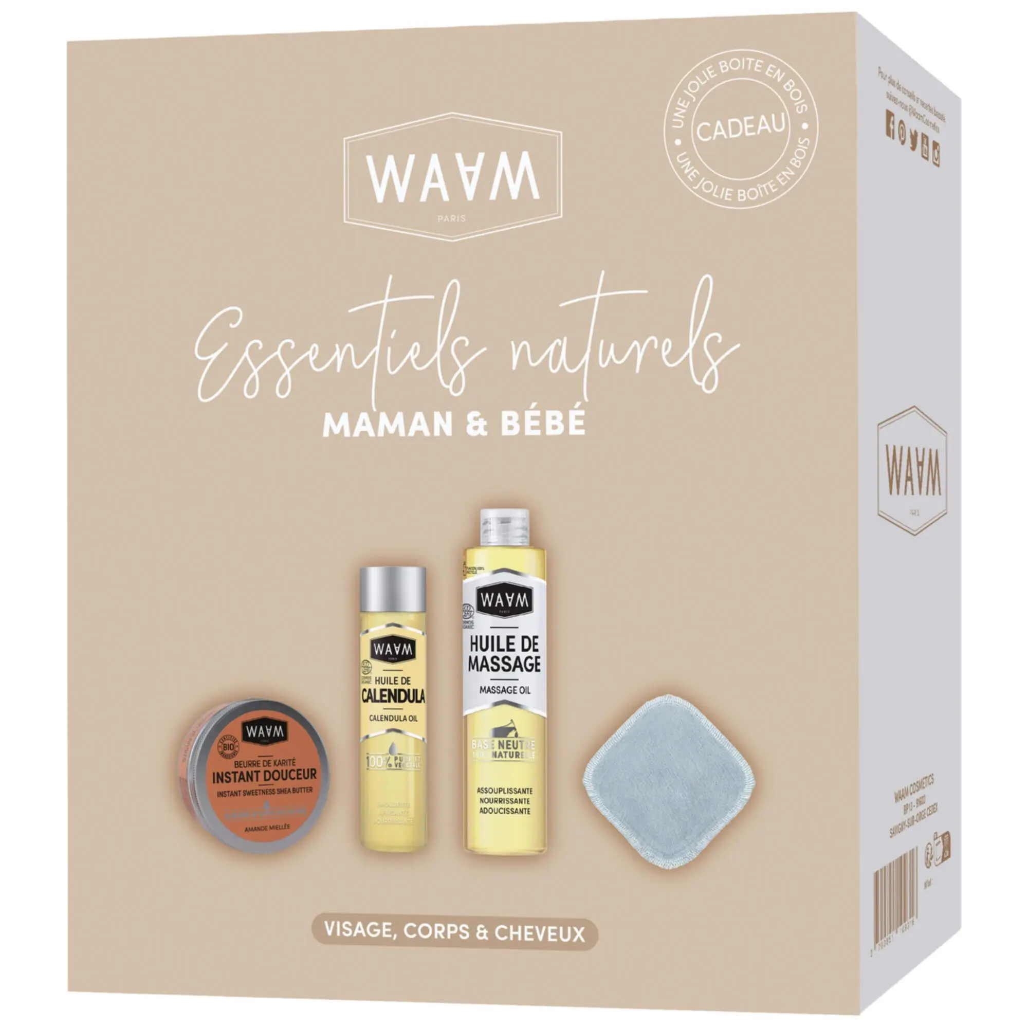 Waam - Coffret Essentiels Naturels Maman & Bébé Visage, Corps et Cheveux - Femme