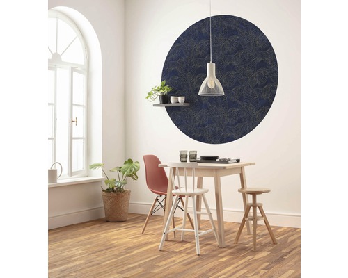 Zelfklevend fotobehang D1-058 Dot Royal Blue Ø 125 cm