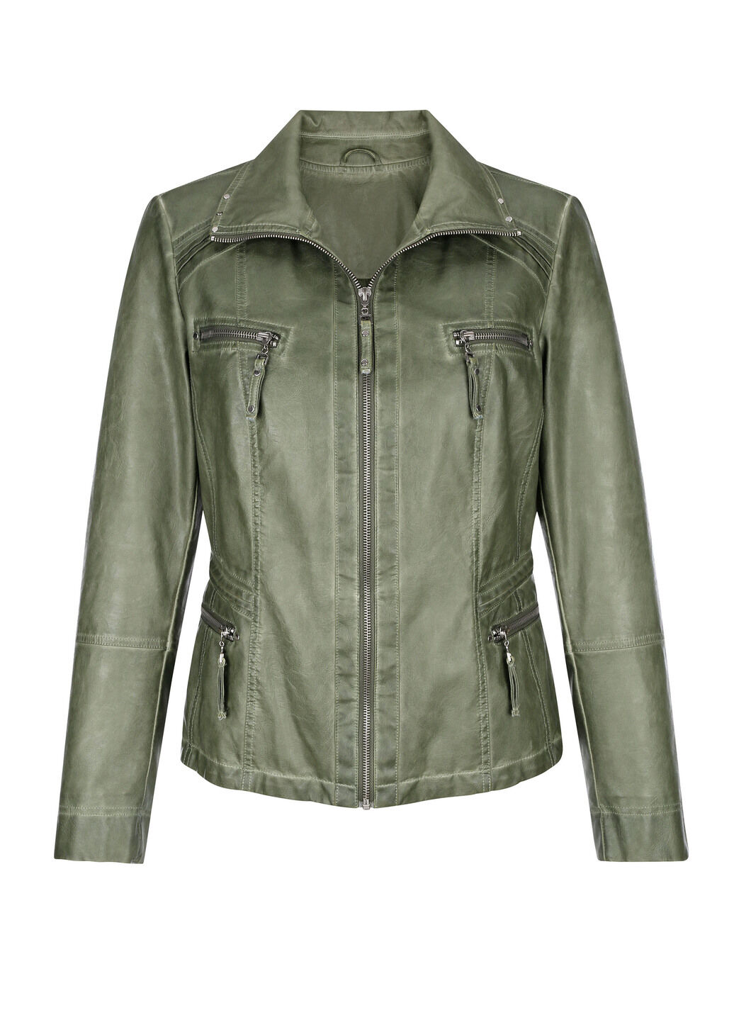 Jacke aus Lederimitat