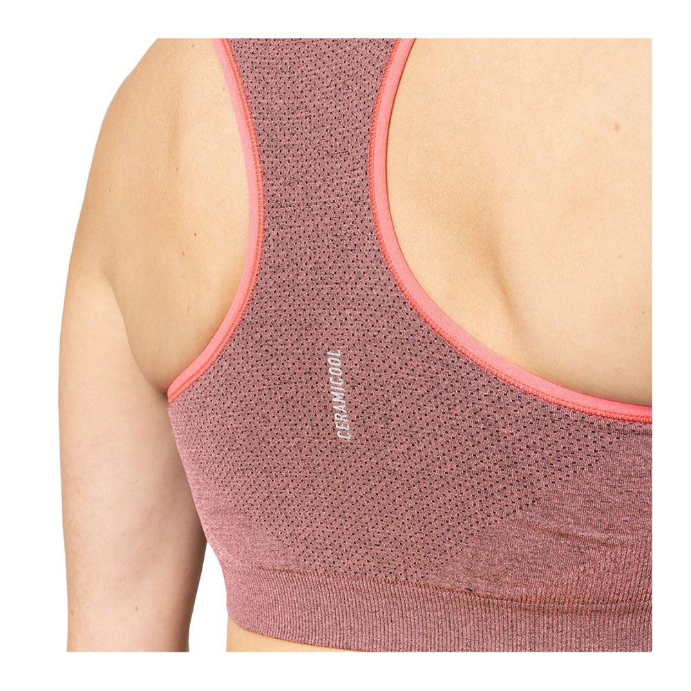 Odlo SEAMLESS MEDIUM CERAMICOOL - Brassière Femme cayenne melange