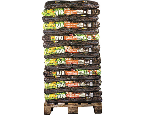 Tomaten- en groentepotgrond, turfvrij, Compo Bio (51 zakken x 40 liter = 2,04 m³) 1 pallet