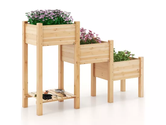 Jardinière surélevée en bois bois marron 161 x 43 x 104 cm 20_0008640