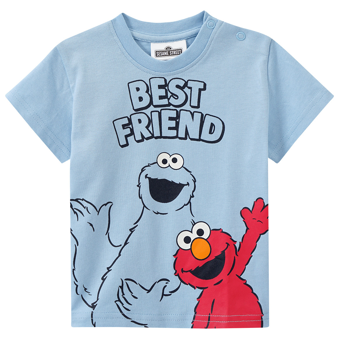 Topomini Sesamstraße T-Shirt mit Print hellblau