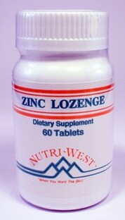 Nutri West Nutri-West Zinc Lozenges Tabletten 60TB