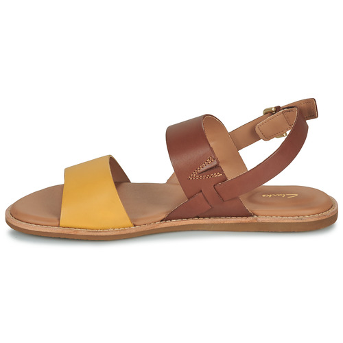 Clarks - KARSEA STRAP - Marron / Jaune