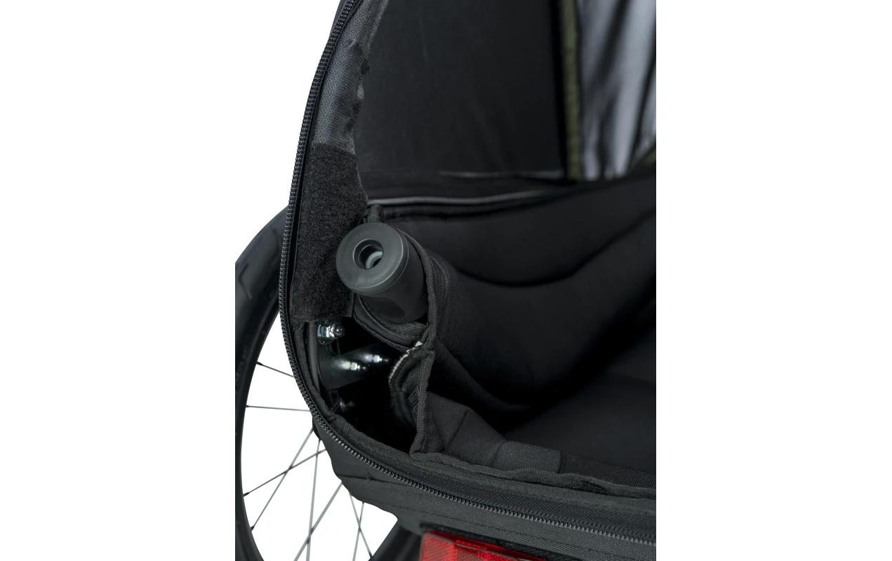 Veloanhänger Dog Trailer Pluto M für Hunde bis 35 kg<br>Veloanhänger und Buggy für Hunde