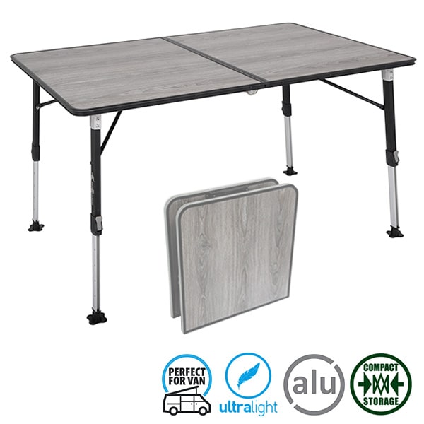 Table ultra légère ELUTOP COMPACK Brunner 120x60cm