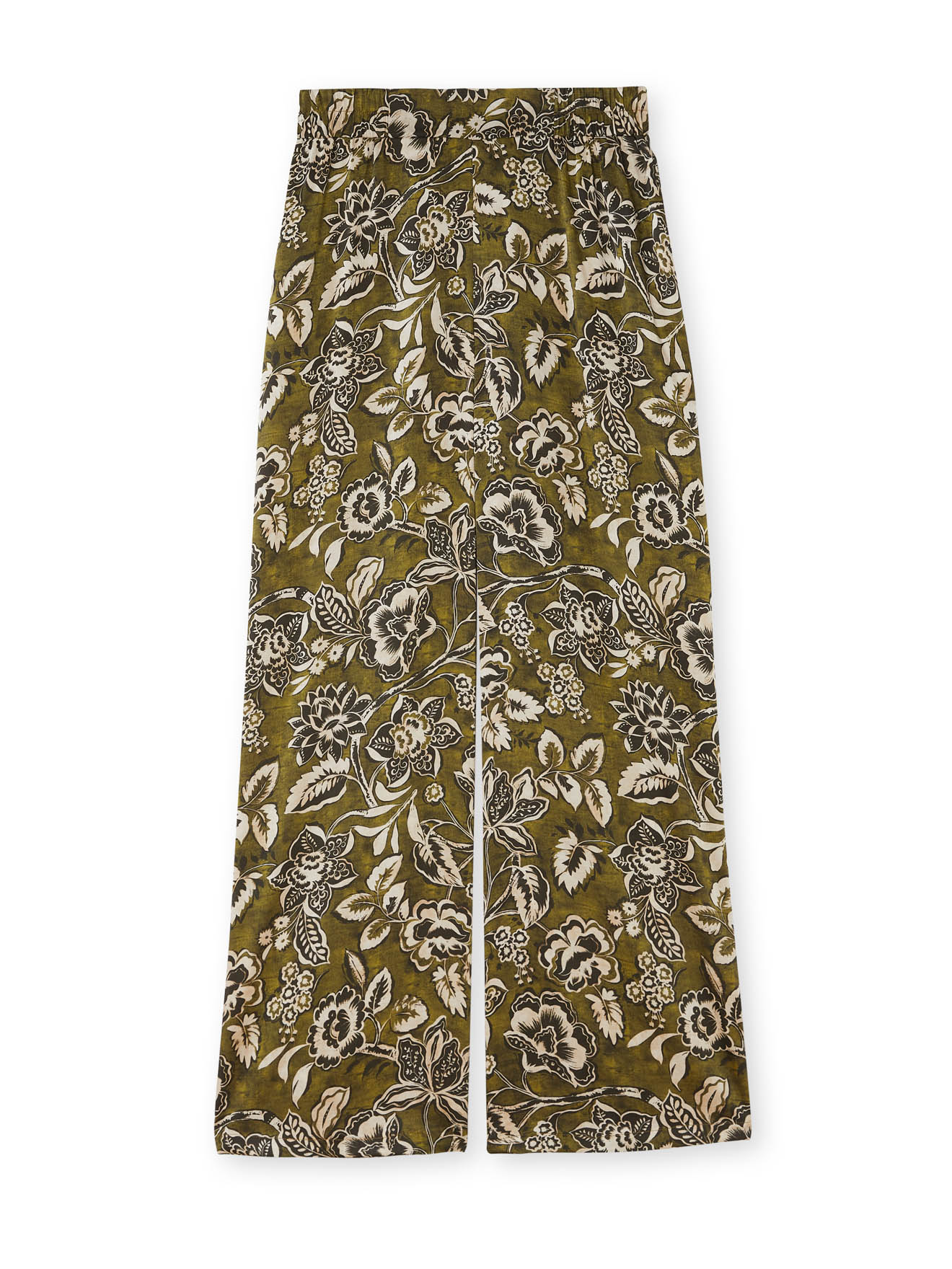 Pantalon large élastiqué