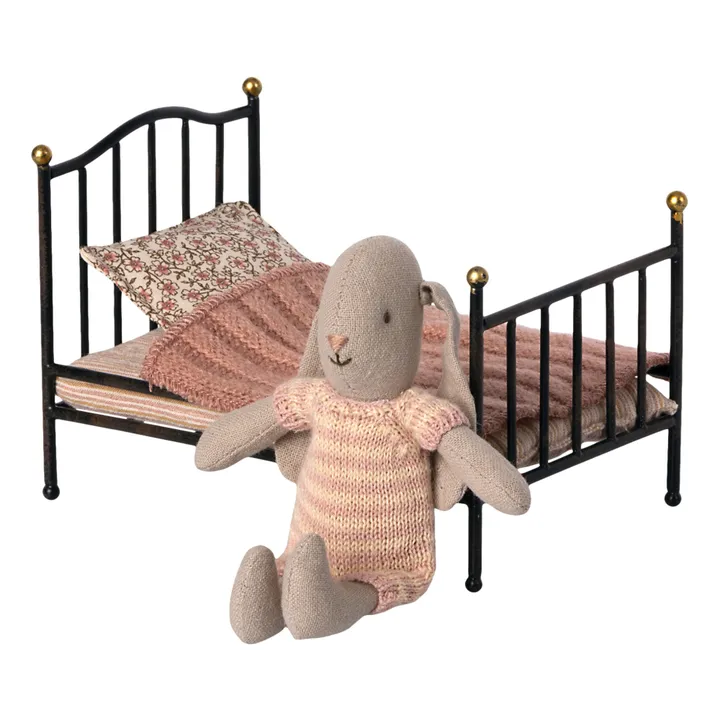 Maileg Mini lit vintage | Gris anthracite