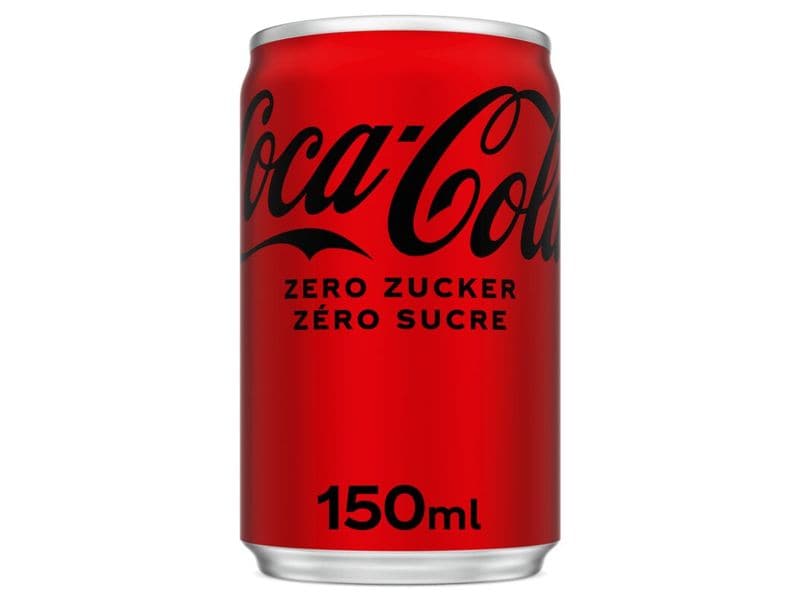 Coca Cola Soft-Drinks Zero 12 x 0.15 l Zuckerfreies Erfrischungsgetränk mit Koffein und Kohlensäure