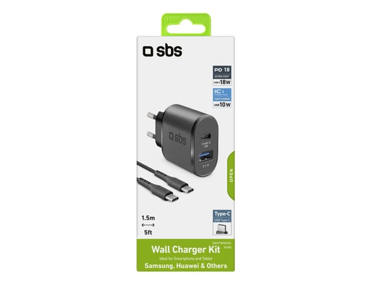 SBS - Chargeur secteur 18W type C