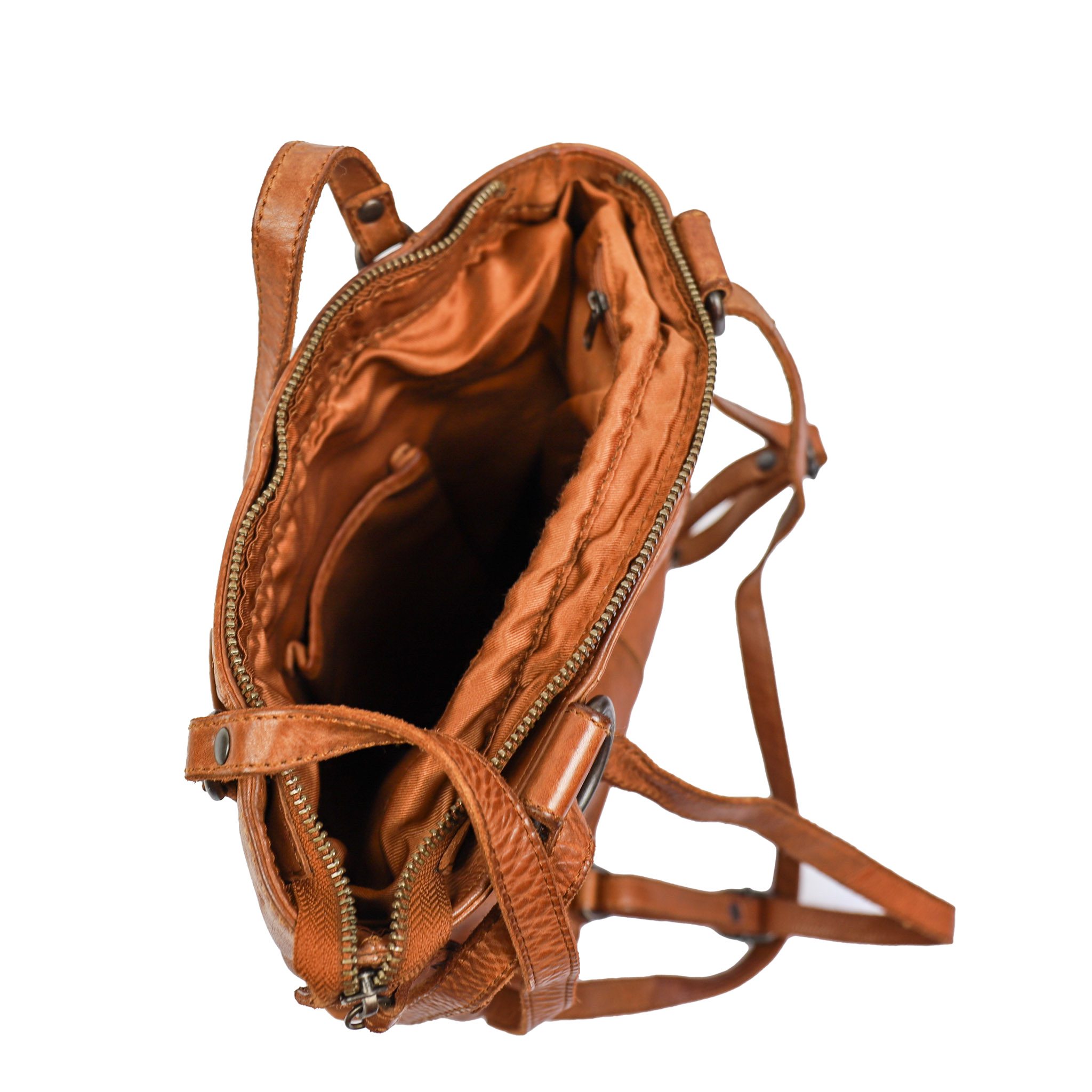 Bear Design Cow Lavato Rugzak/ Schoudertas Sandy Cognac CL40273