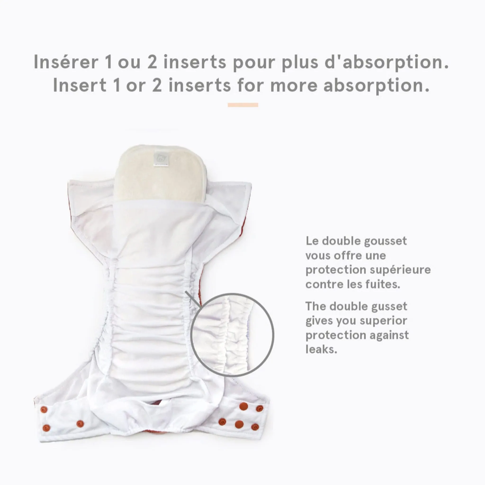 La Petite Ourse Couche Lavable 10-35lb - Ourson