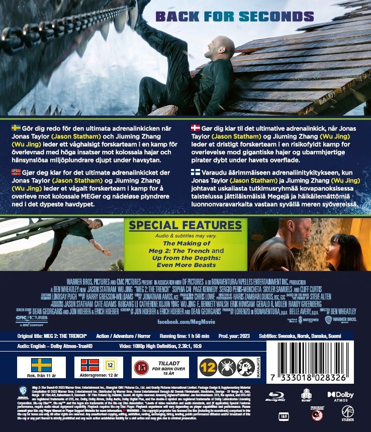 Meg 2: The Trench - Blu-Ray