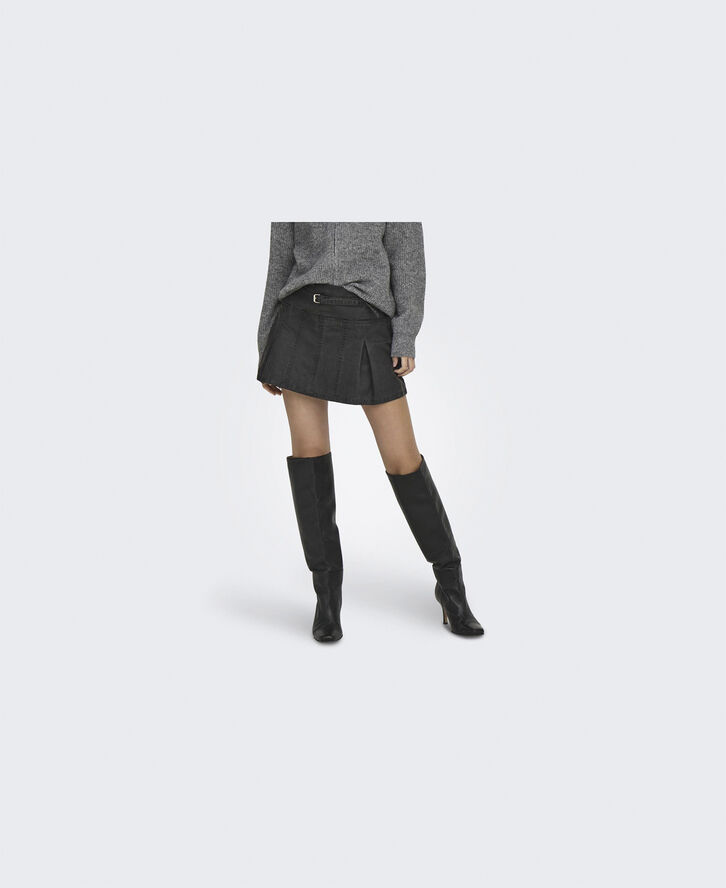 ONLY ONLDEEN MW WASHED COATED SKIRT XT P Blå