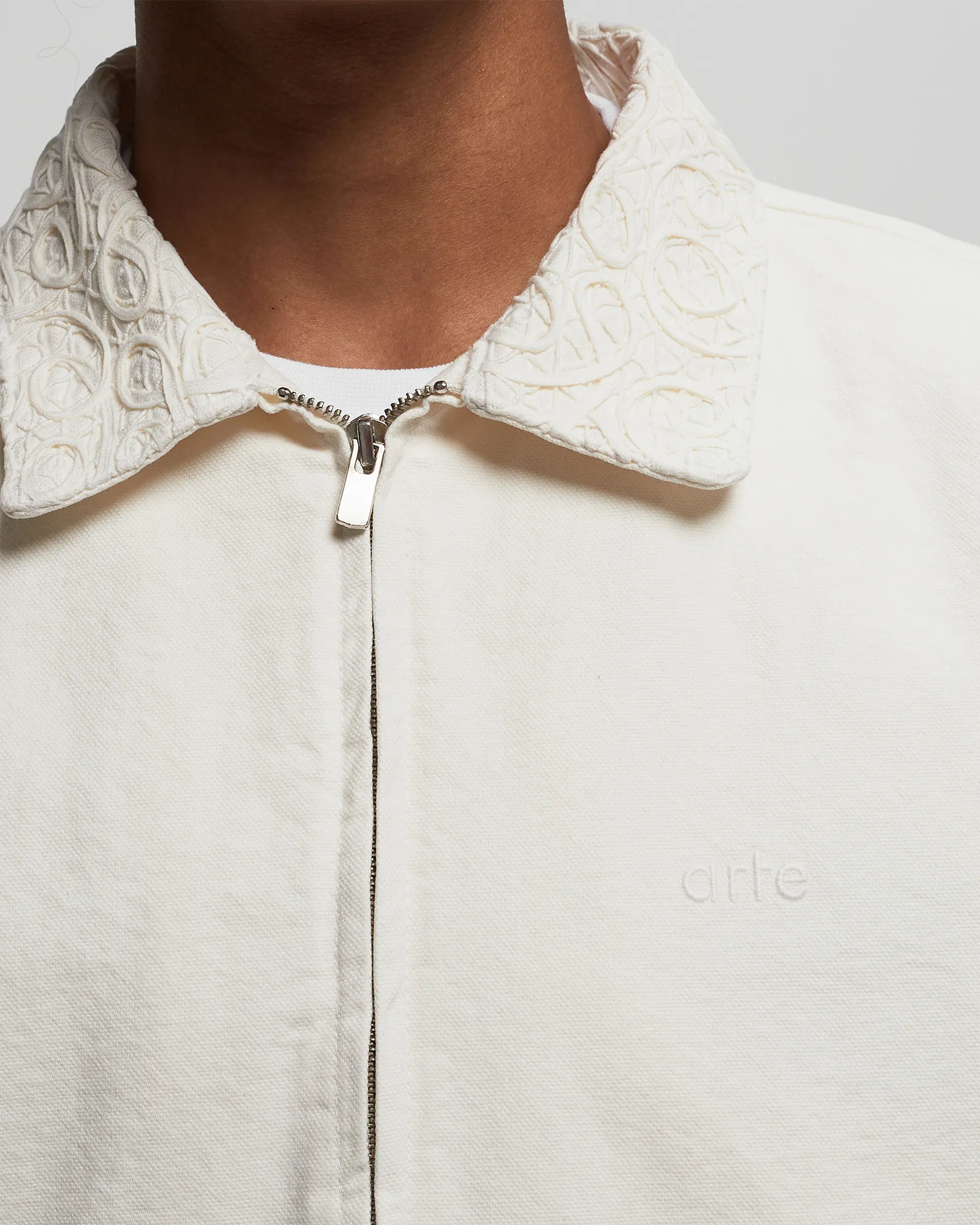 Arte Antwerp Embroidery Collar Jacket Canvas