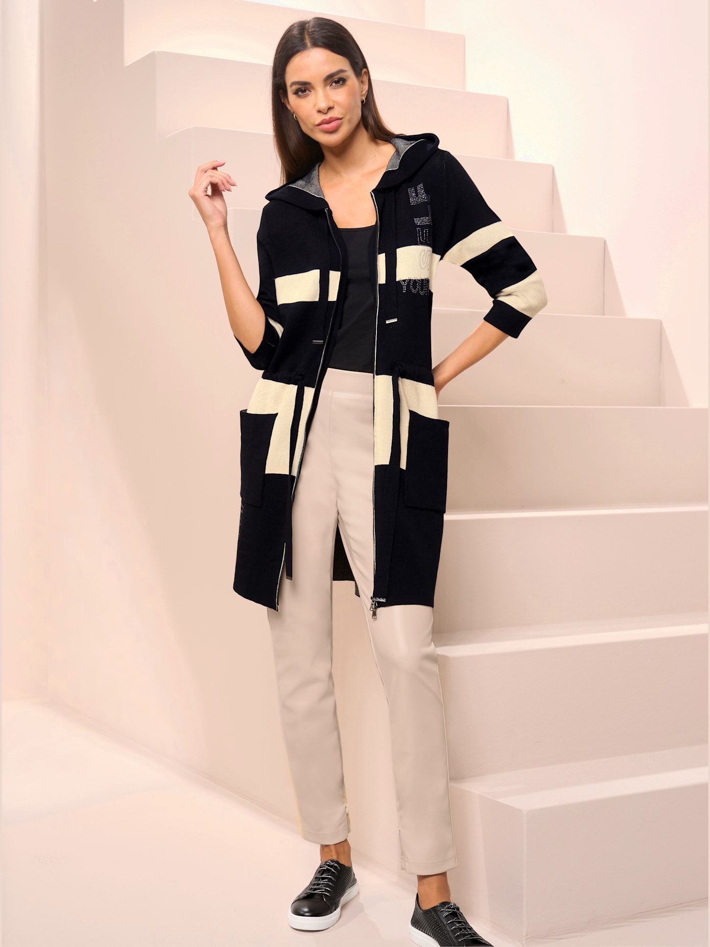 Manteau en tricot viscose