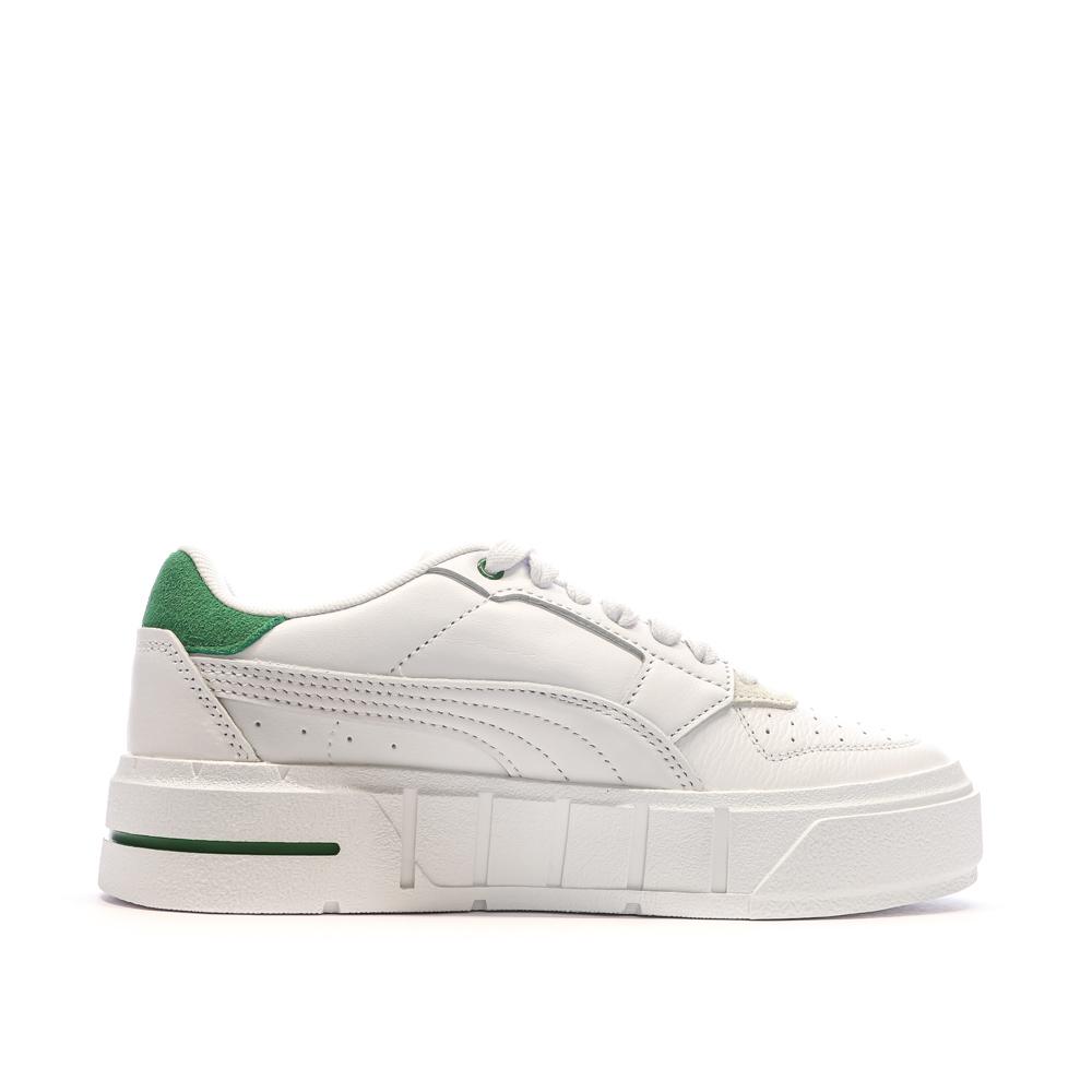 Puma Baskets Blanches/Vertes Femme Puma Cali Court