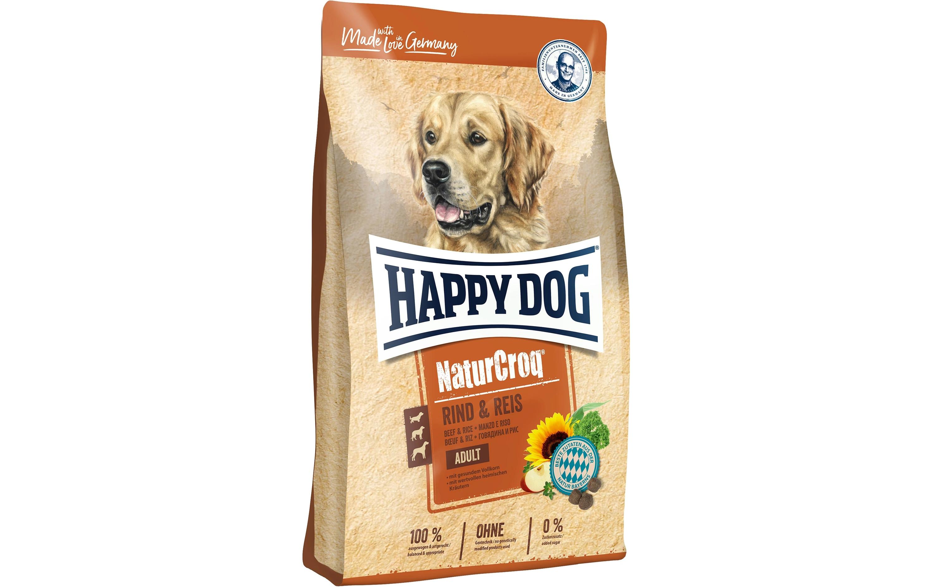 Trockenfutter Premium NaturCroq Rind und Reis 15 kgNaturkost für ausgewachsene Hunde mit Rind und Reis