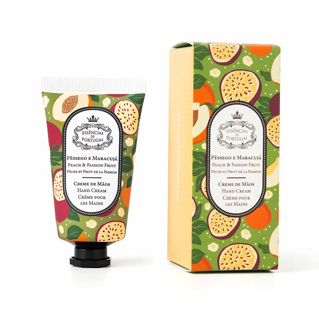 ESSÊNCIAS DE PORTUGAL LINHA DE BANHO Creme de Mãos Pêssego e Maracujá - 50ml