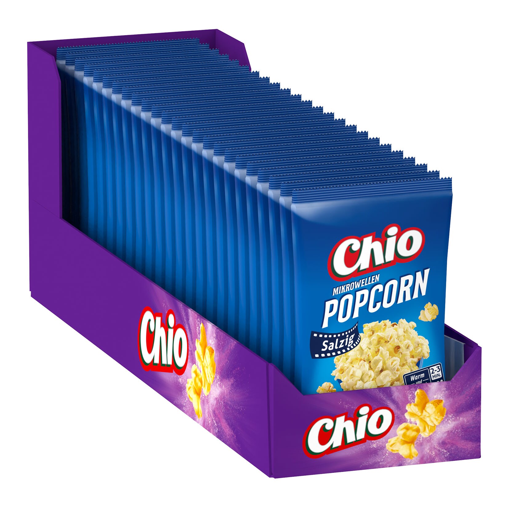 Chio Mikrowellen Popcorn Salzig 100 g, 24er Pack