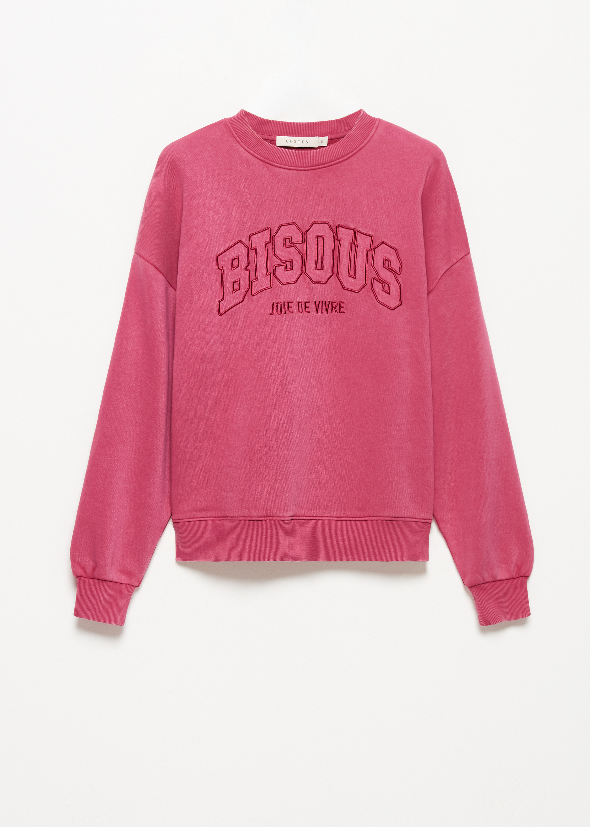 Sweater bisous borduurwerk