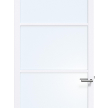 Arne & Bodil binnendeur ABE100 blank glas - extra wit afgelakt