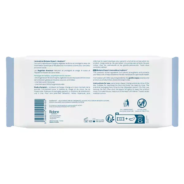 Biolane Expert - Lenços Umedecidos Suaves - Pele Sensível - 72 lenços