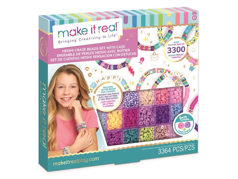 make it real Bastelbox Heishi Perlen mit Aufbewahrungsbox