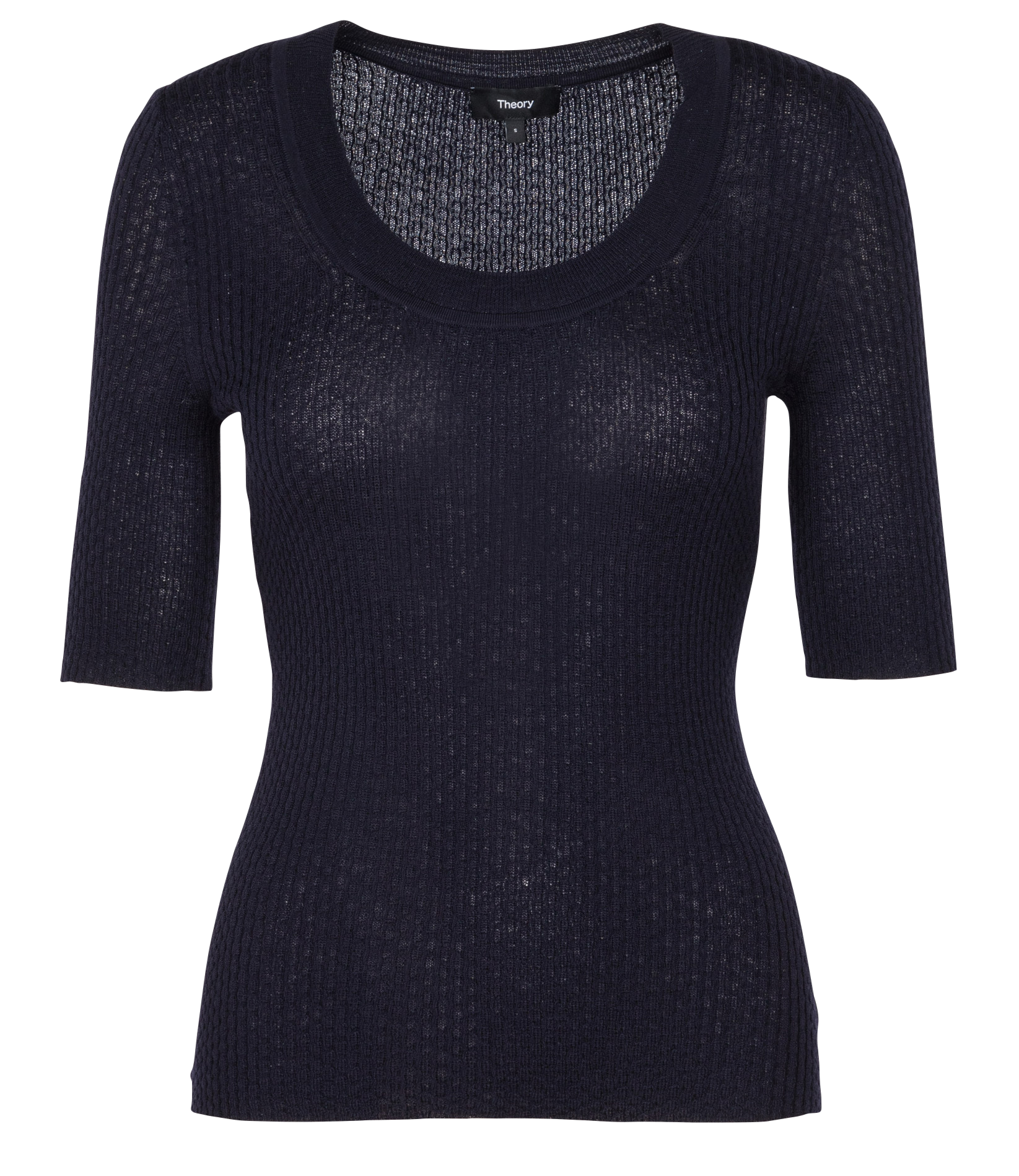 Top aspect pull en laine | Bleu