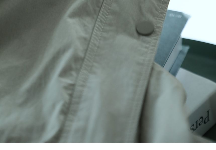 Cotton & Casual - Effen jack met opstaande kraag en rits