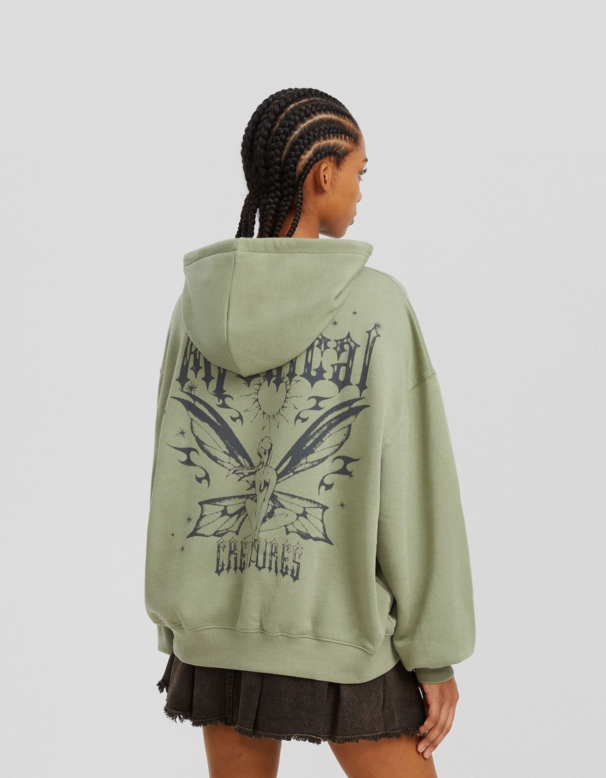 Moletom oversized estampado