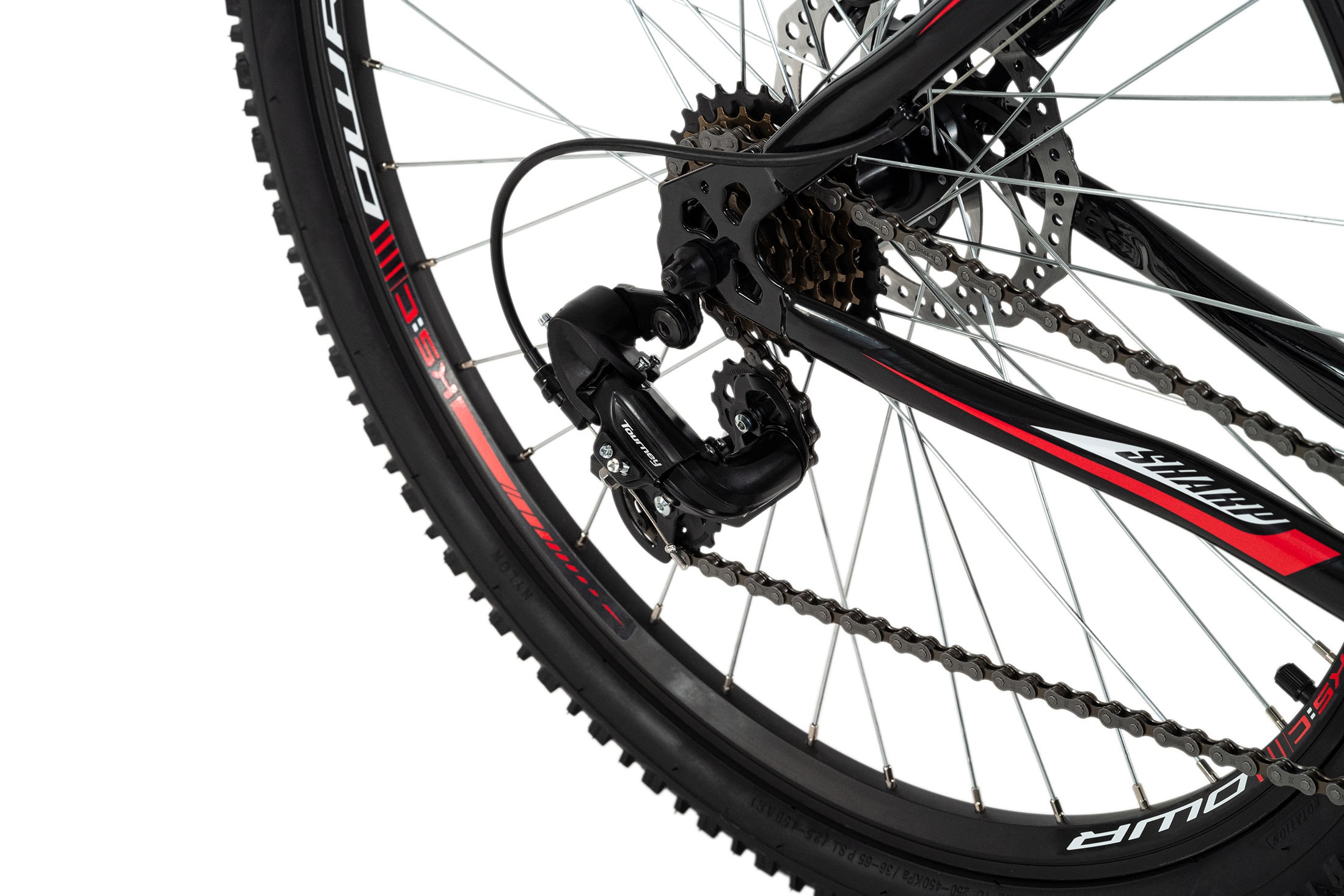 KS Cycling Mountainbike Hardtail 26 Zoll Sharp schwarz-rot