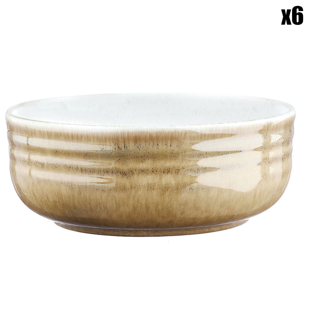Bjorn 6 Bols Cosmos beige/blanc nacré - D.15.5 cm