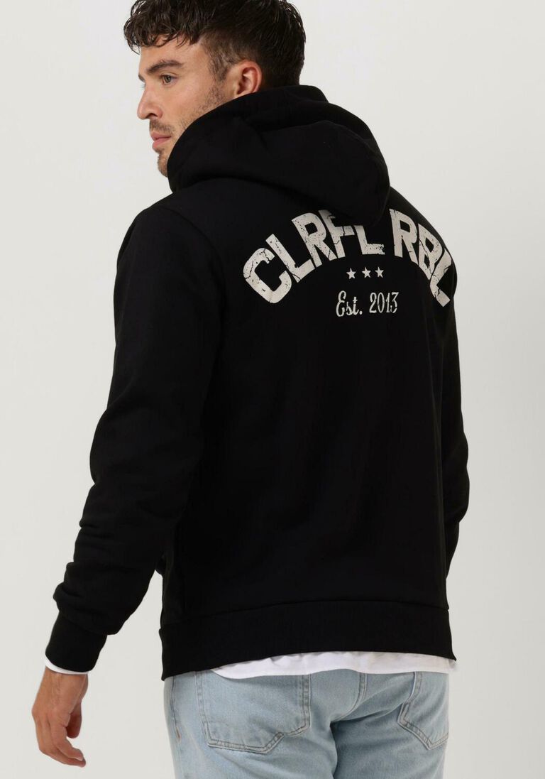 COLOURFUL REBEL zwarte colourful rebel sweater cr est. 2013 back print hoodie