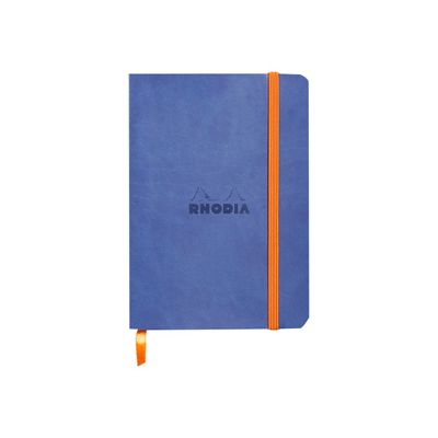 RHODIA Rhodiarama - Carnet souple A6 - 144 pages - ligné - bleu saphir