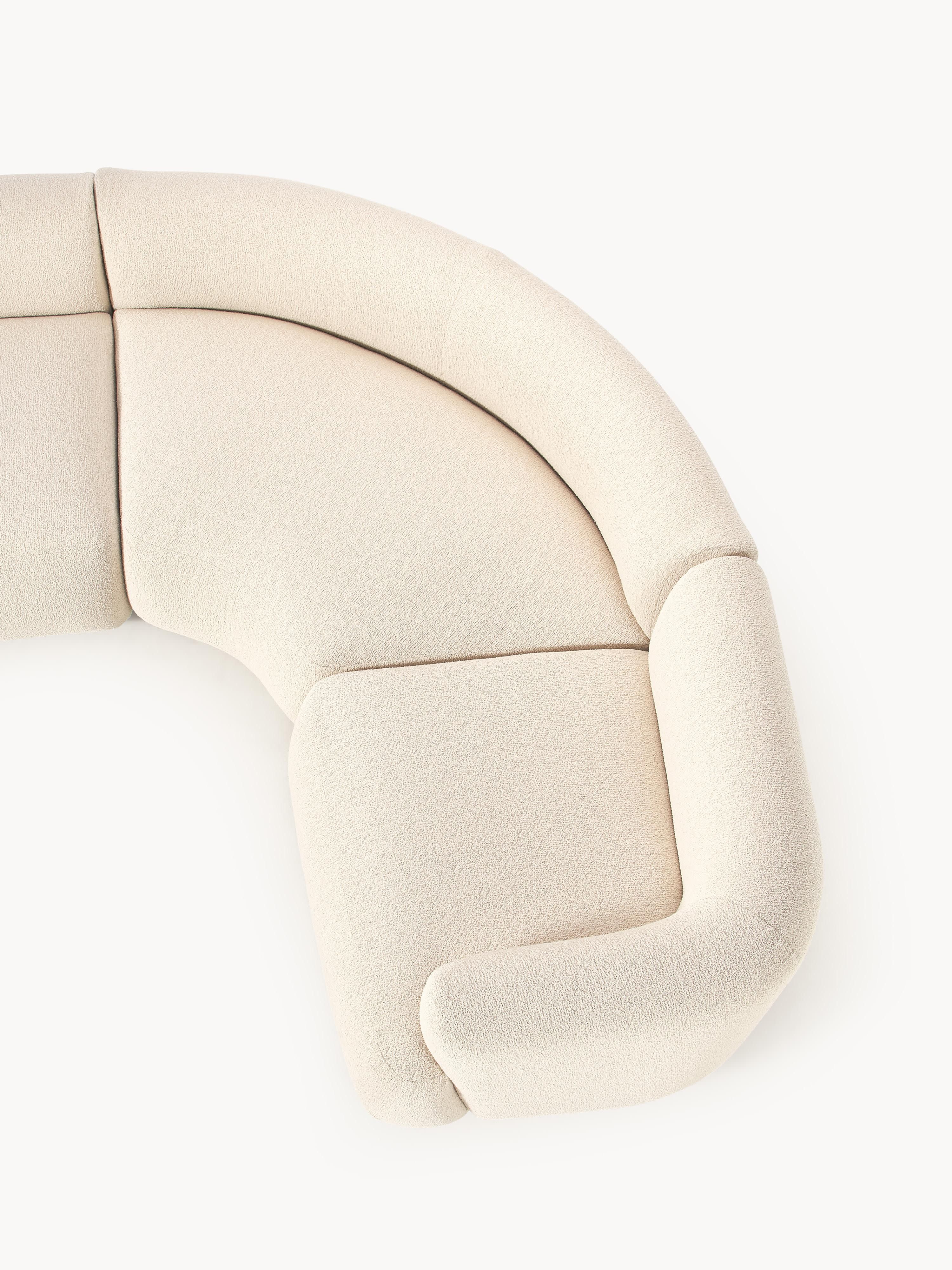 Modulaire bouclé hoekbank Sofia (4 zits)
